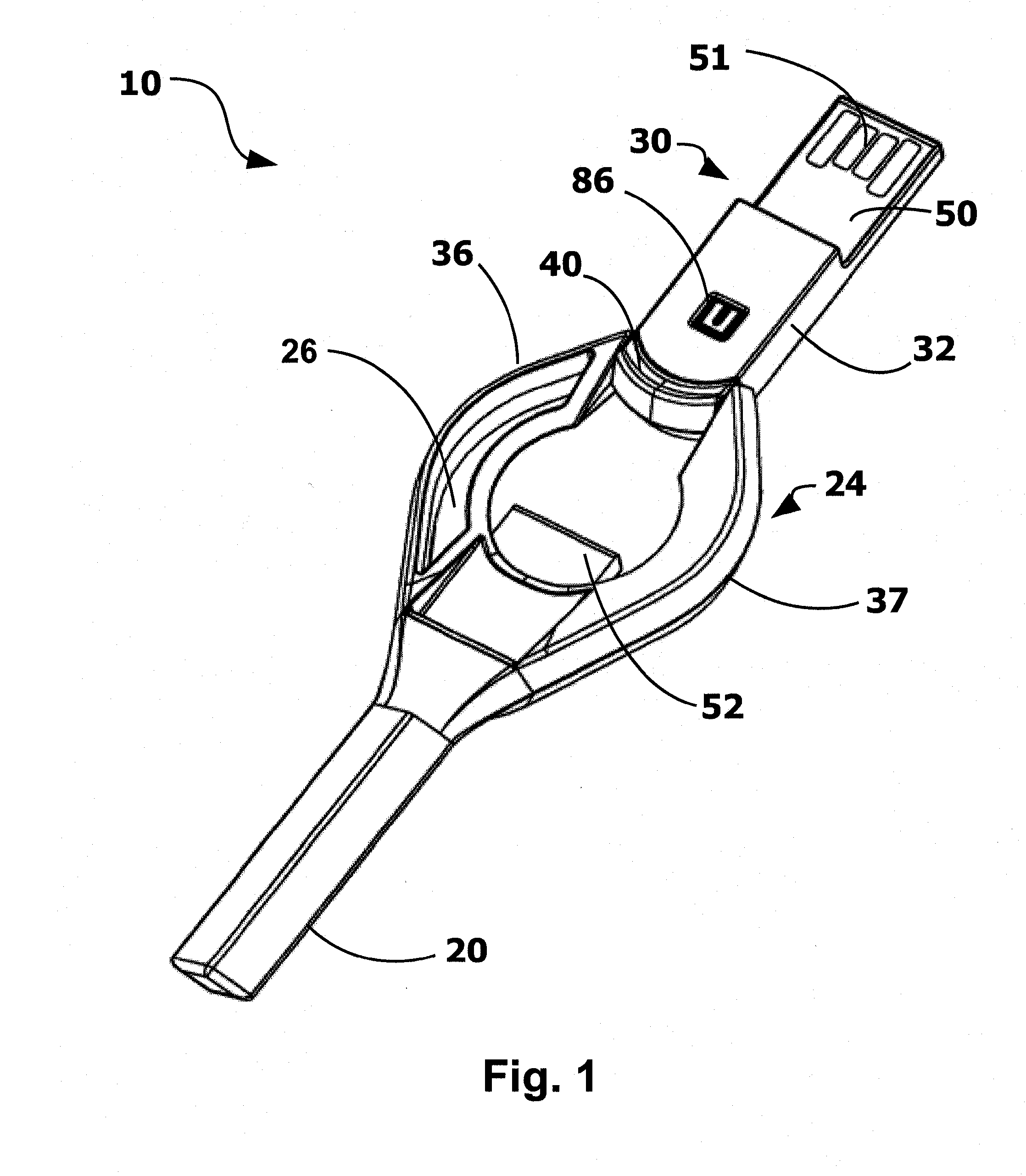 A portable electronic device integrated with a key