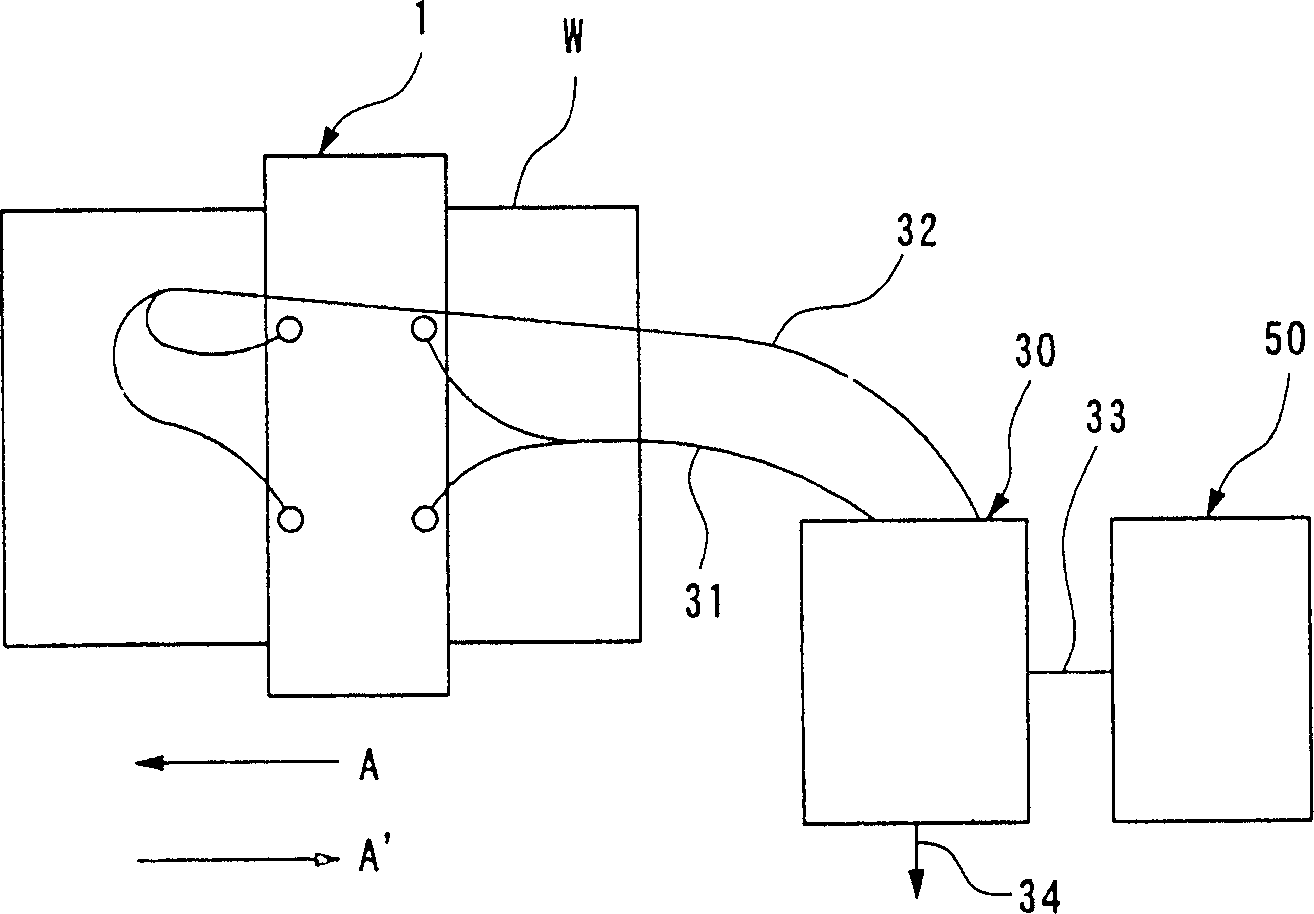 Wet type processing device