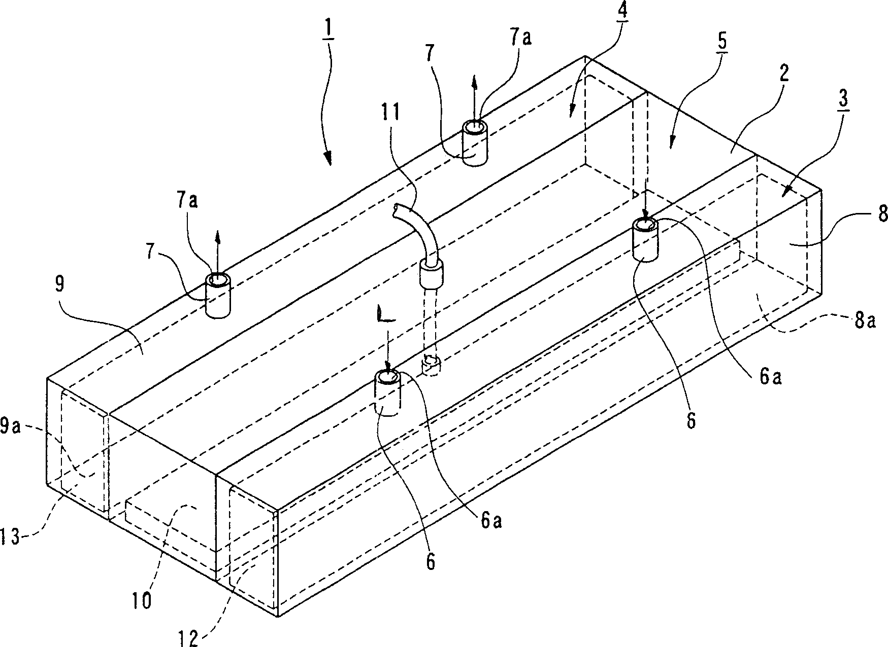 Wet type processing device