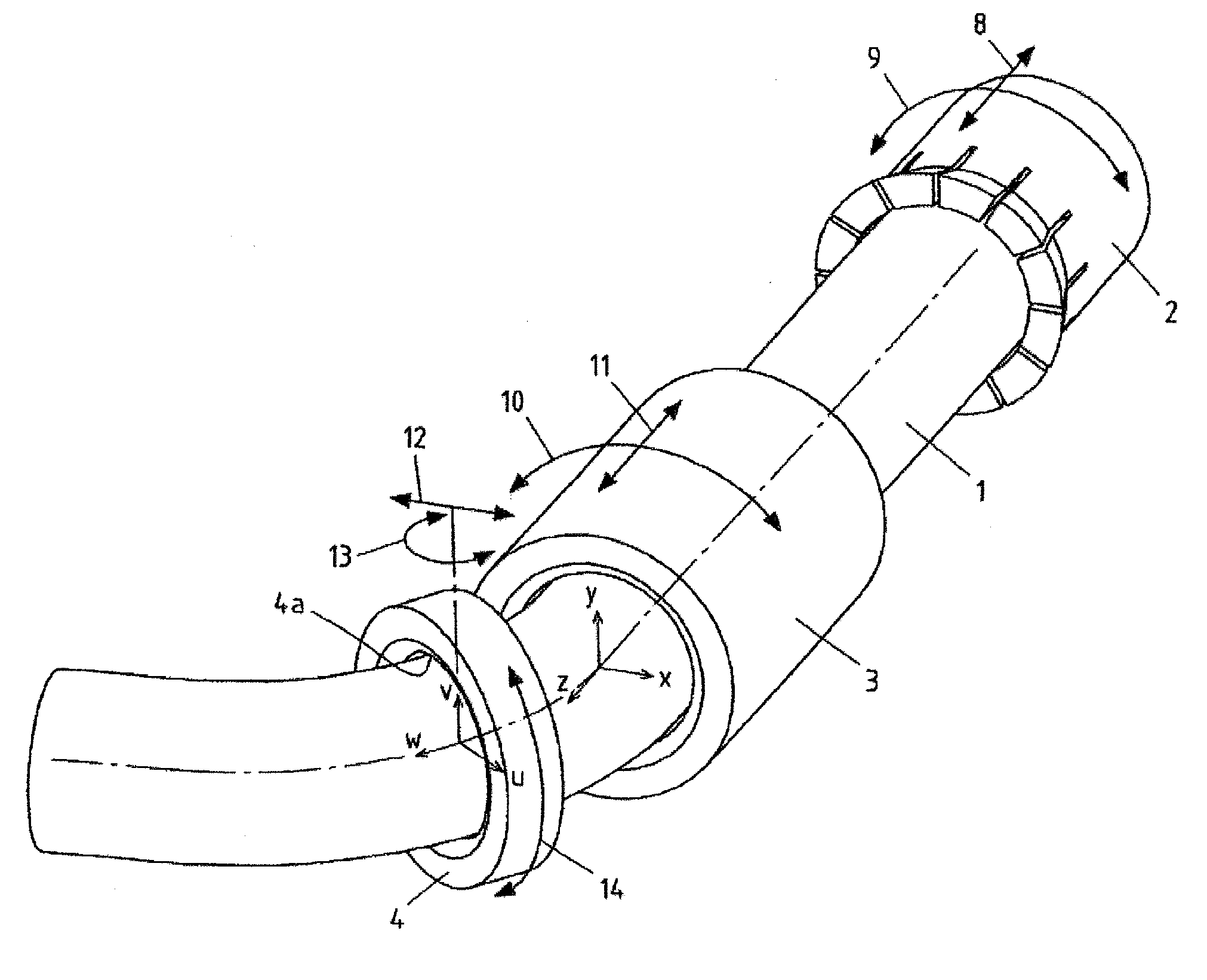 Device for the Free Forming and Bending of Longitudinal Profiles, Particularly Pipes, and a Combined Device for Free Forming and Bending As Well As Draw-Bending Longitudinal Profiles, Particularly Pipes