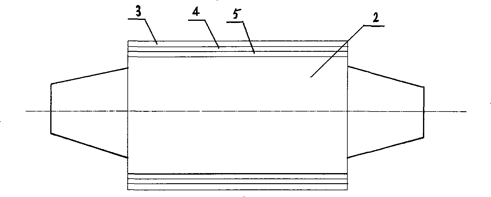 Repaired roller and method for repairing roller
