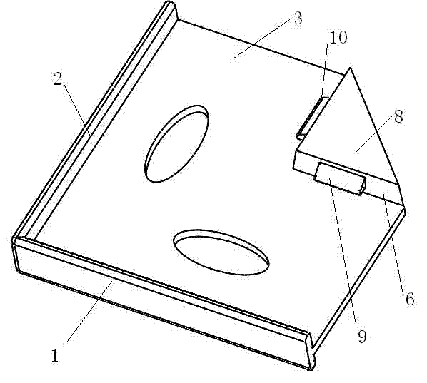 Corner protection structure for solar battery component