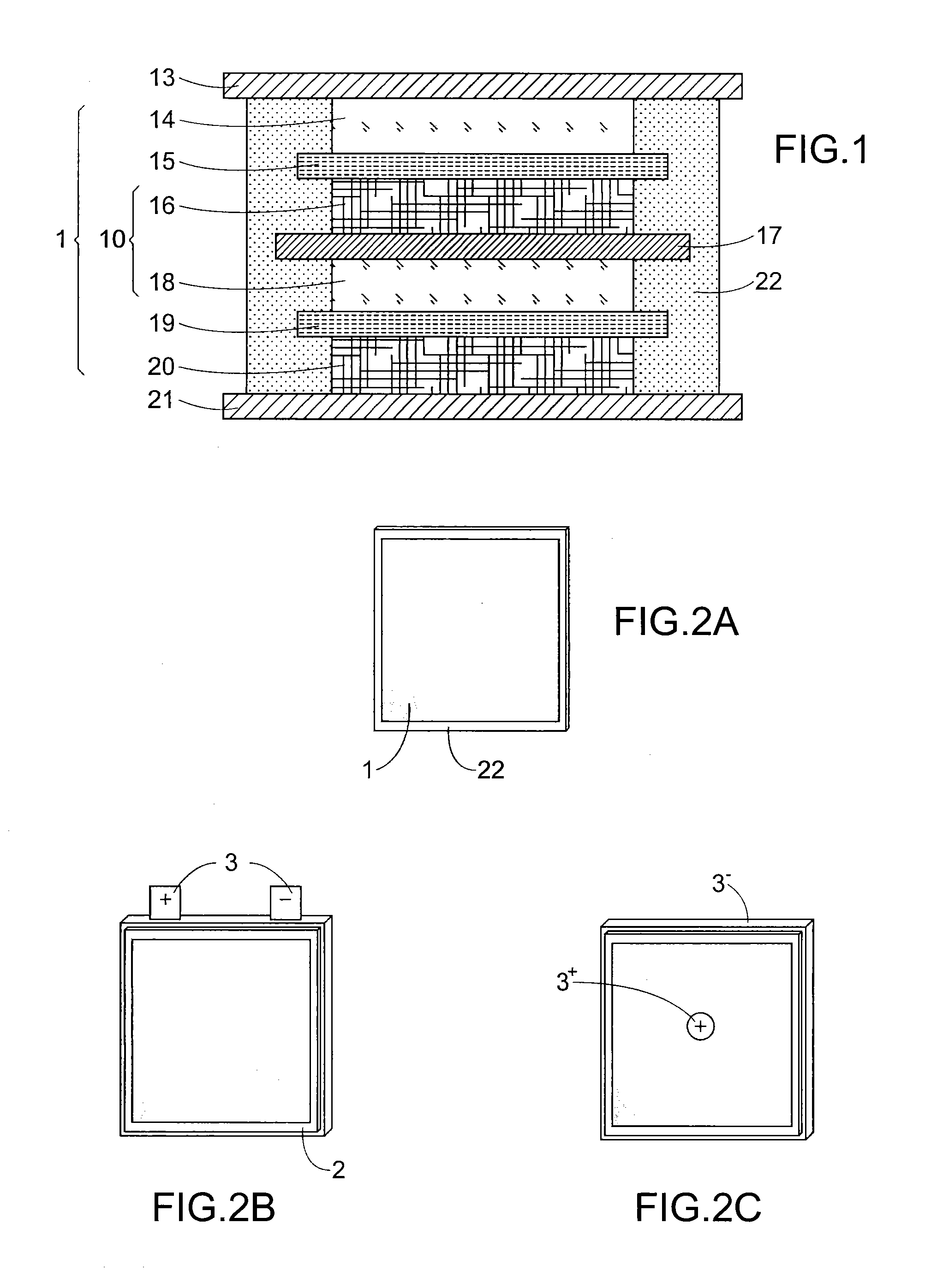Bipolar electrochemical battery with an improved casing