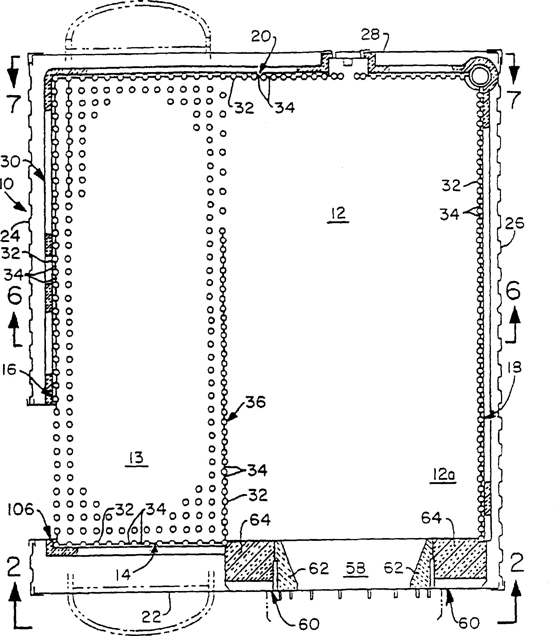 Package boiler of unitary construction