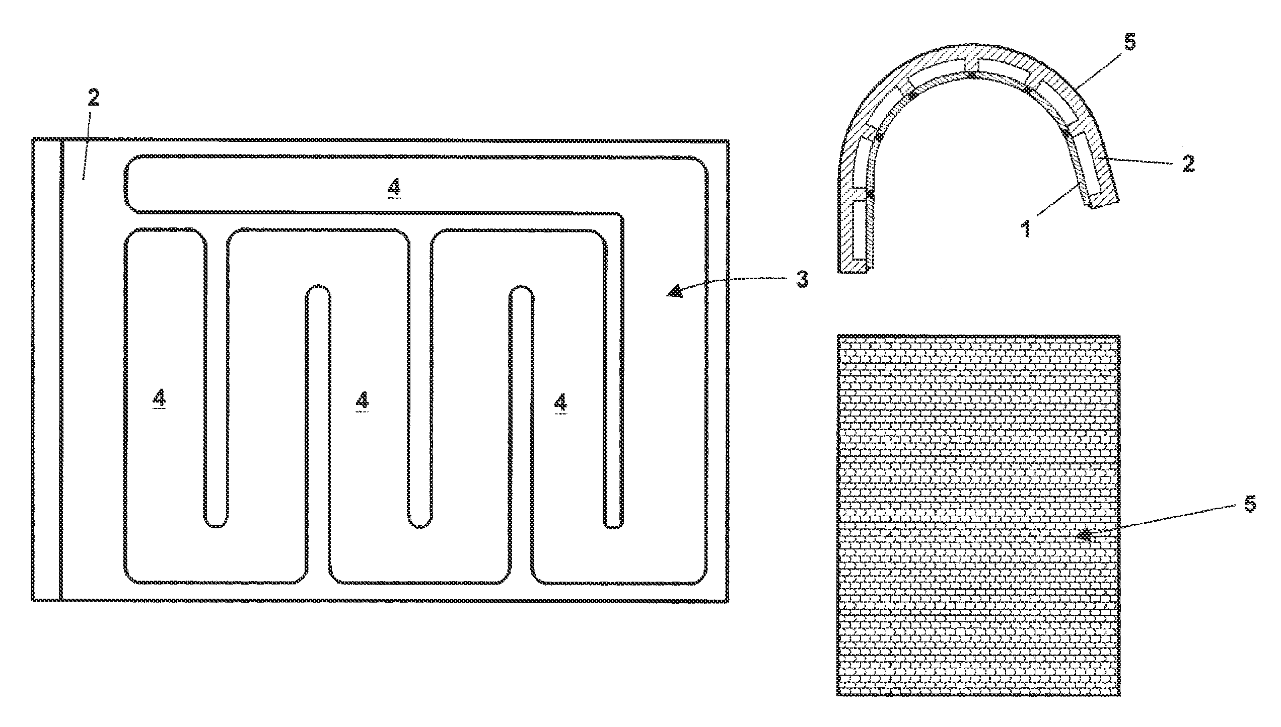Cladding element for device sections of incinerators