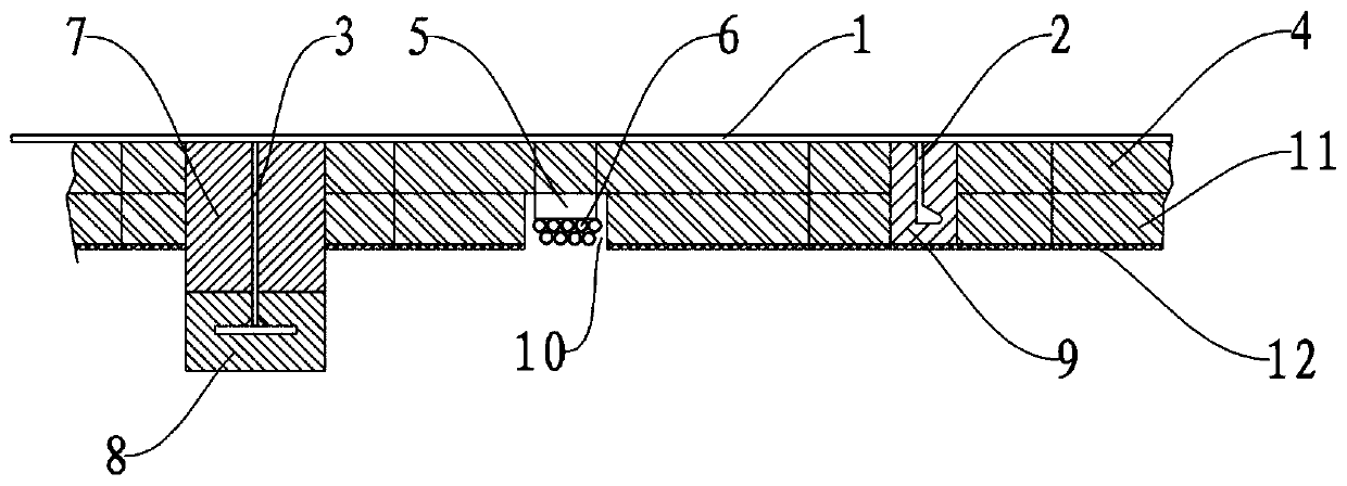 Hull cabin internal insulation structure and manufacturing method thereof