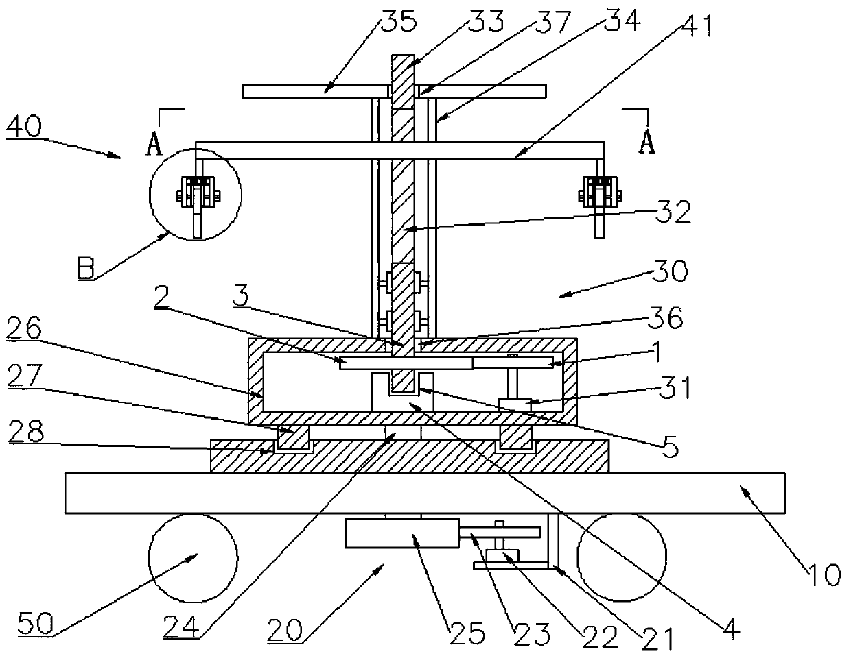 An adjustable hanger applied to the coating production line