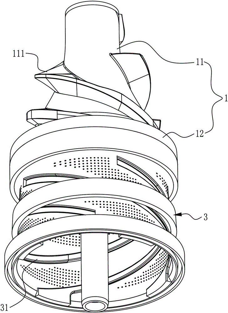 Juicer and juicing assembly thereof