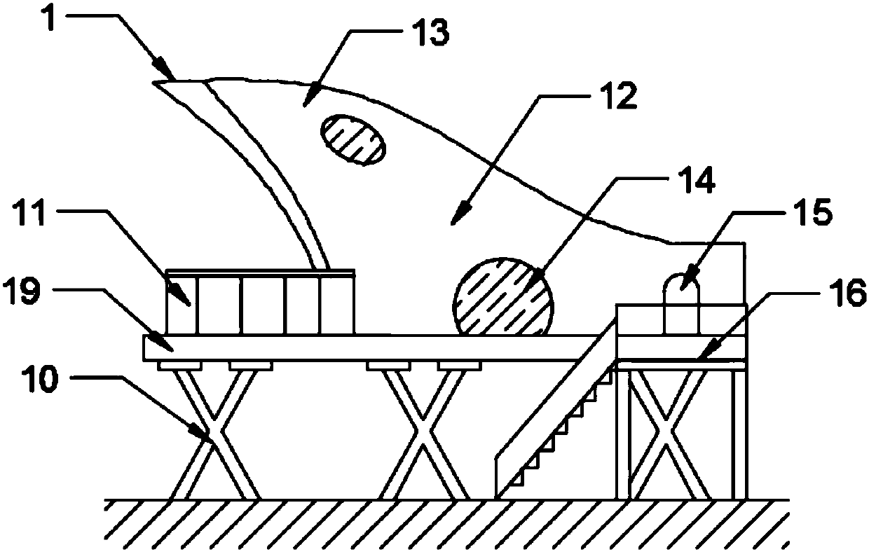 Fabricated landscape building and building method thereof