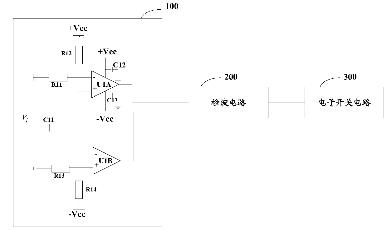 Analog switch circuit and secondary current detection system of inverter resistance welding machine