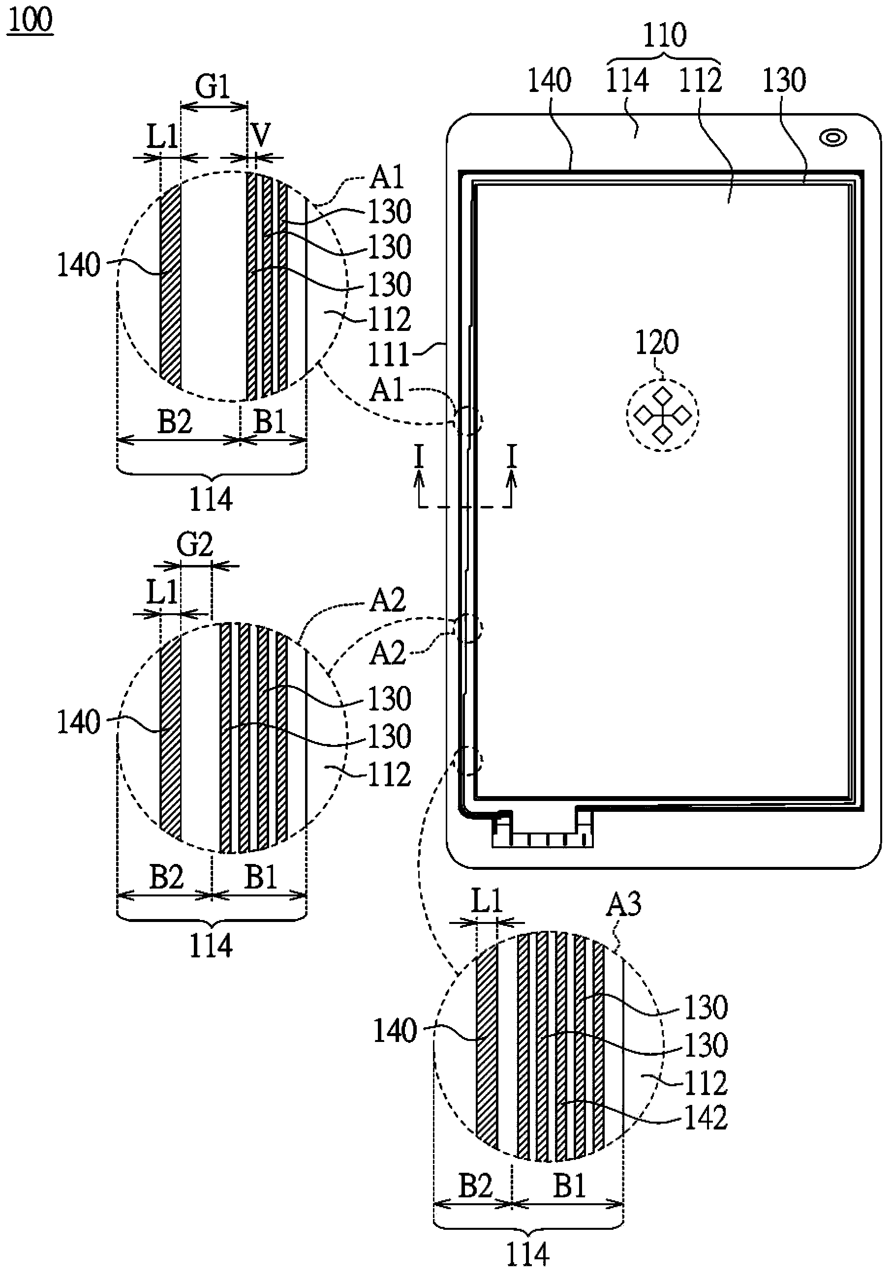 Touch panel having electrostatic protection