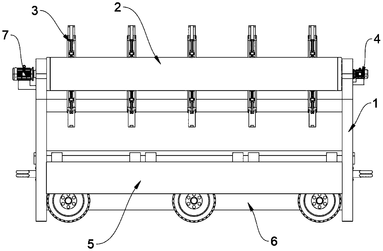 Traction unloading device for construction reinforcement straightening machine