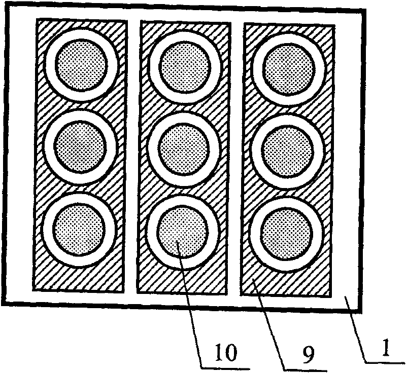 Flatboard display of fold wedge type grid controlled array structure and manufacture process