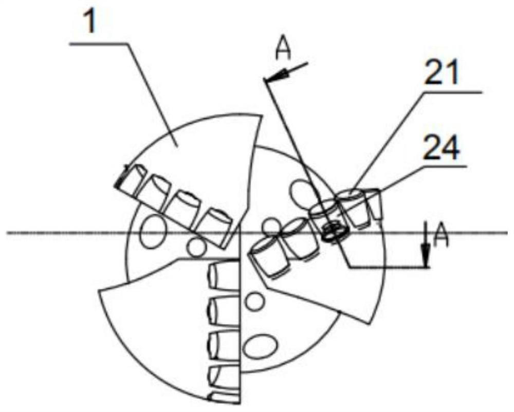 An intelligent drill bit for real-time monitoring of drilling cutting force and its working method