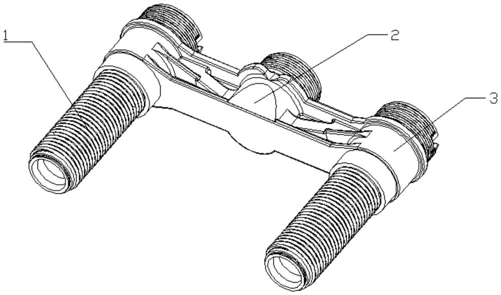 Faucet body and manufacturing mold thereof