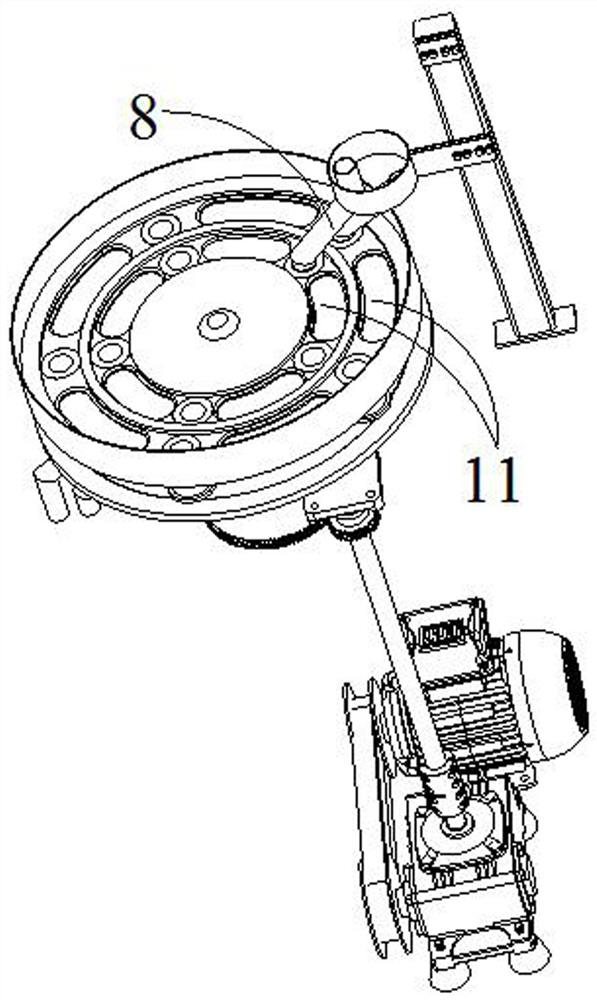 Workpiece machining conveying disc and workpiece machining conveying mechanism using workpiece machining conveying disc