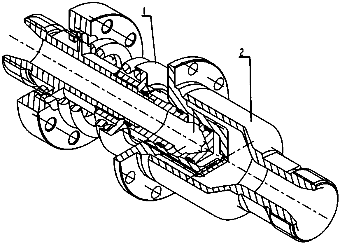 Low separation load joint with flexible self-compensation