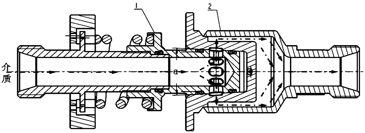 Low separation load joint with flexible self-compensation