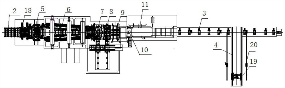 One-time forming device and method for longitudinal submerged arc welding steel pipe