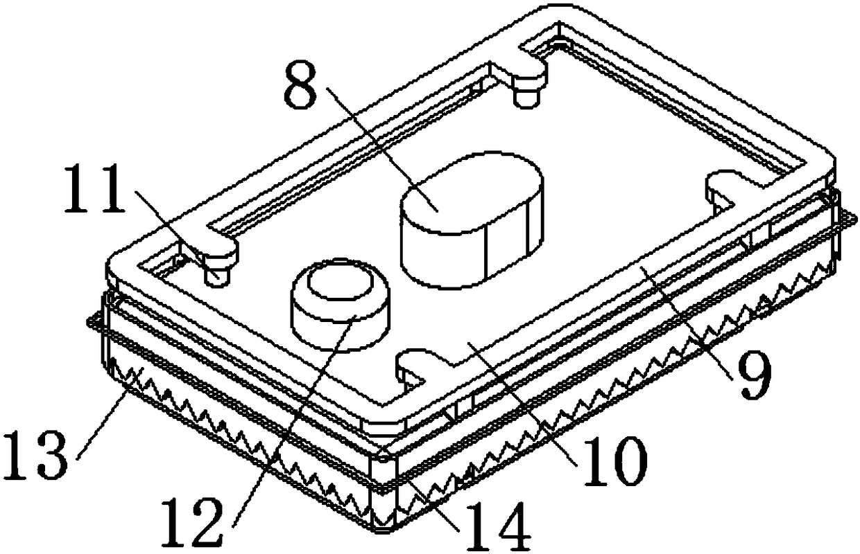 Television back board edge excess material cutting device