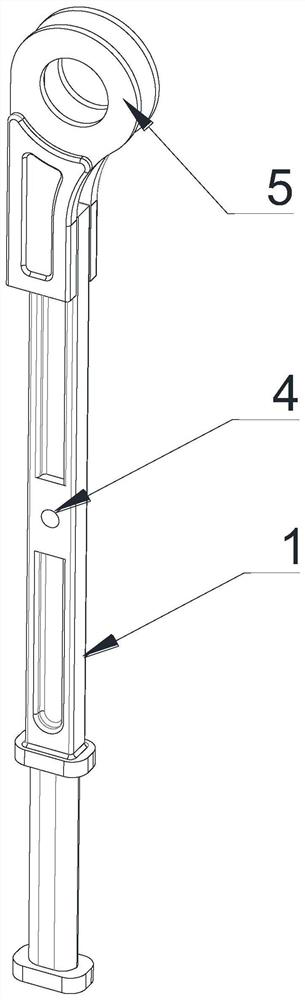 A torsion spring type anti-rebound arm strength device