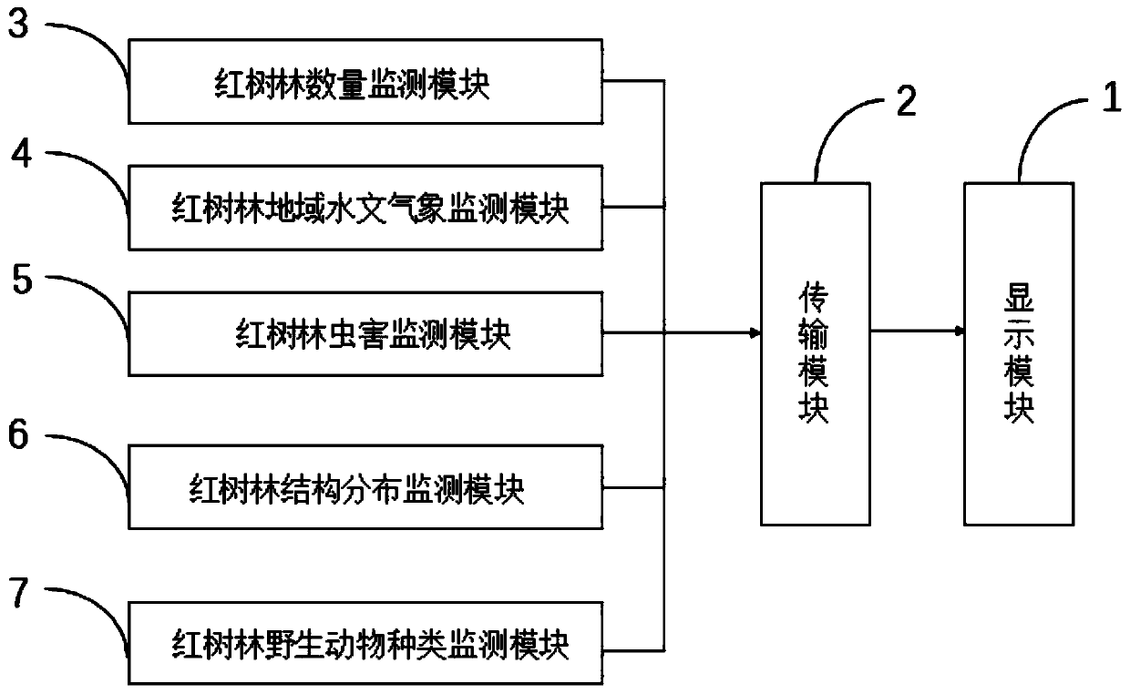 Air-ground integrated mangrove forest monitoring system and control method