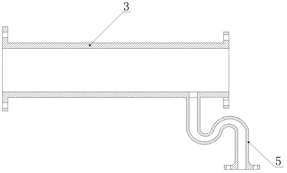 Compact type in-line liquid separator