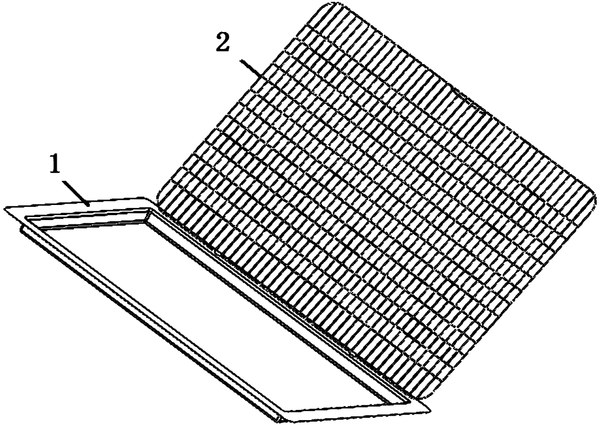 Anti-bending pallet used for baking crust of cooked rice