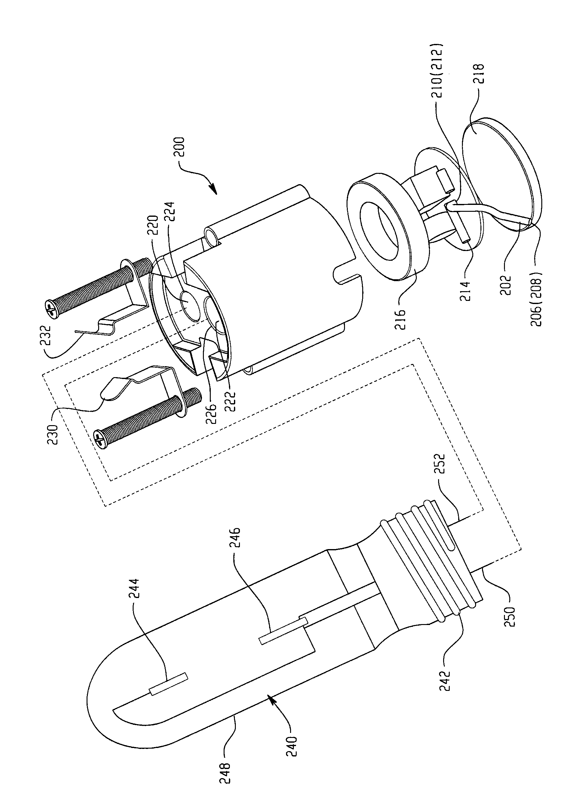 Igniter integrated lamp socket for hot re-strike of discharge lamp