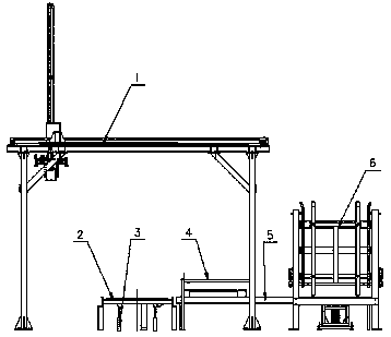 Glass tube palletizer