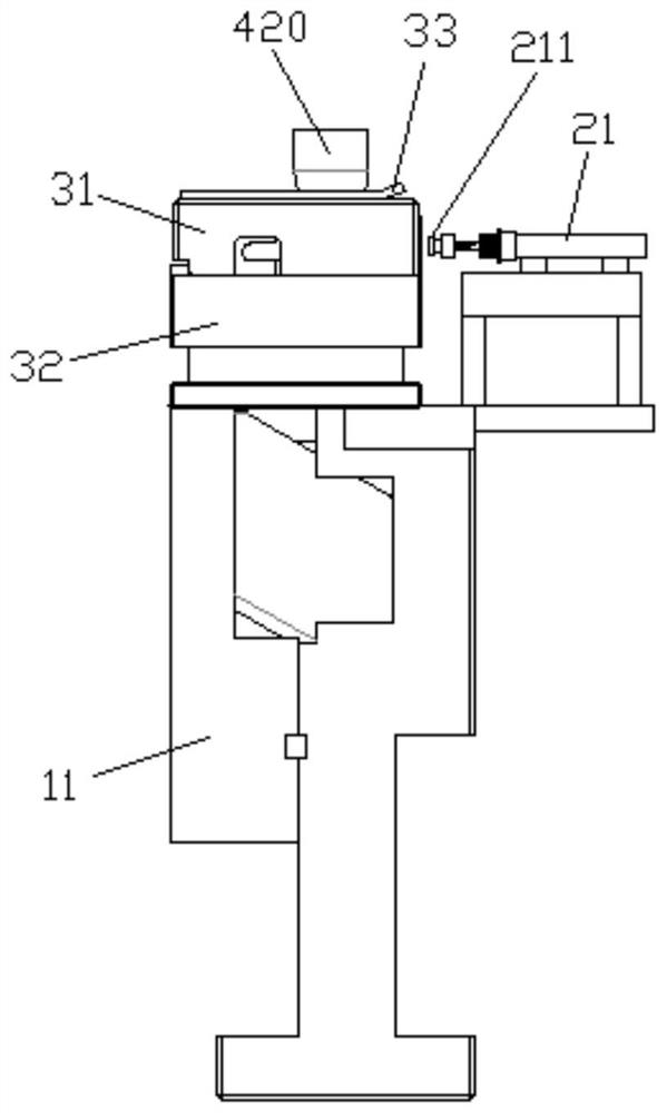 Bending device for terminal