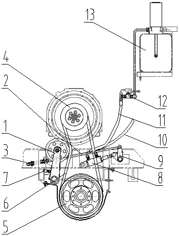 Hydraulic main clutch mechanism of corn harvester