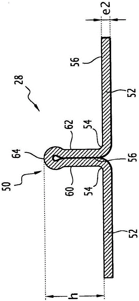 Flexible pipe for transporting fluid and associated method