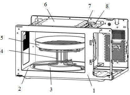 Electric oven to prevent splashing of oil