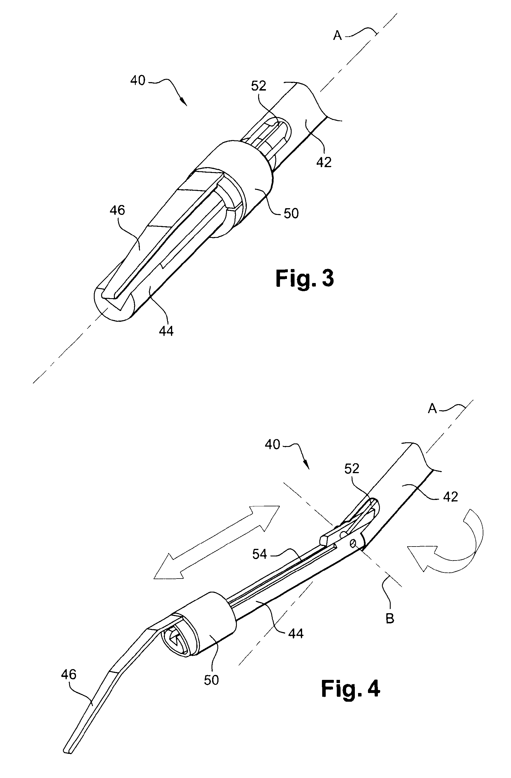 Device for the non-destructive testing of parts in a turbomachine