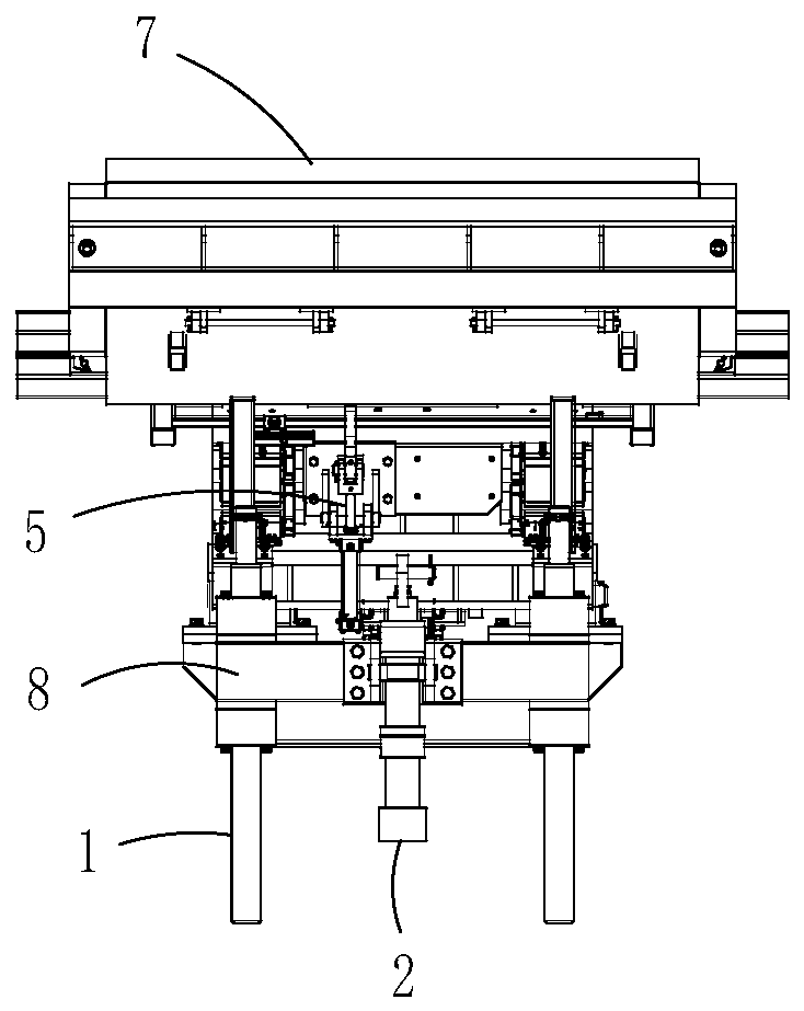 Die tipping vibrating table and tilting vibration method