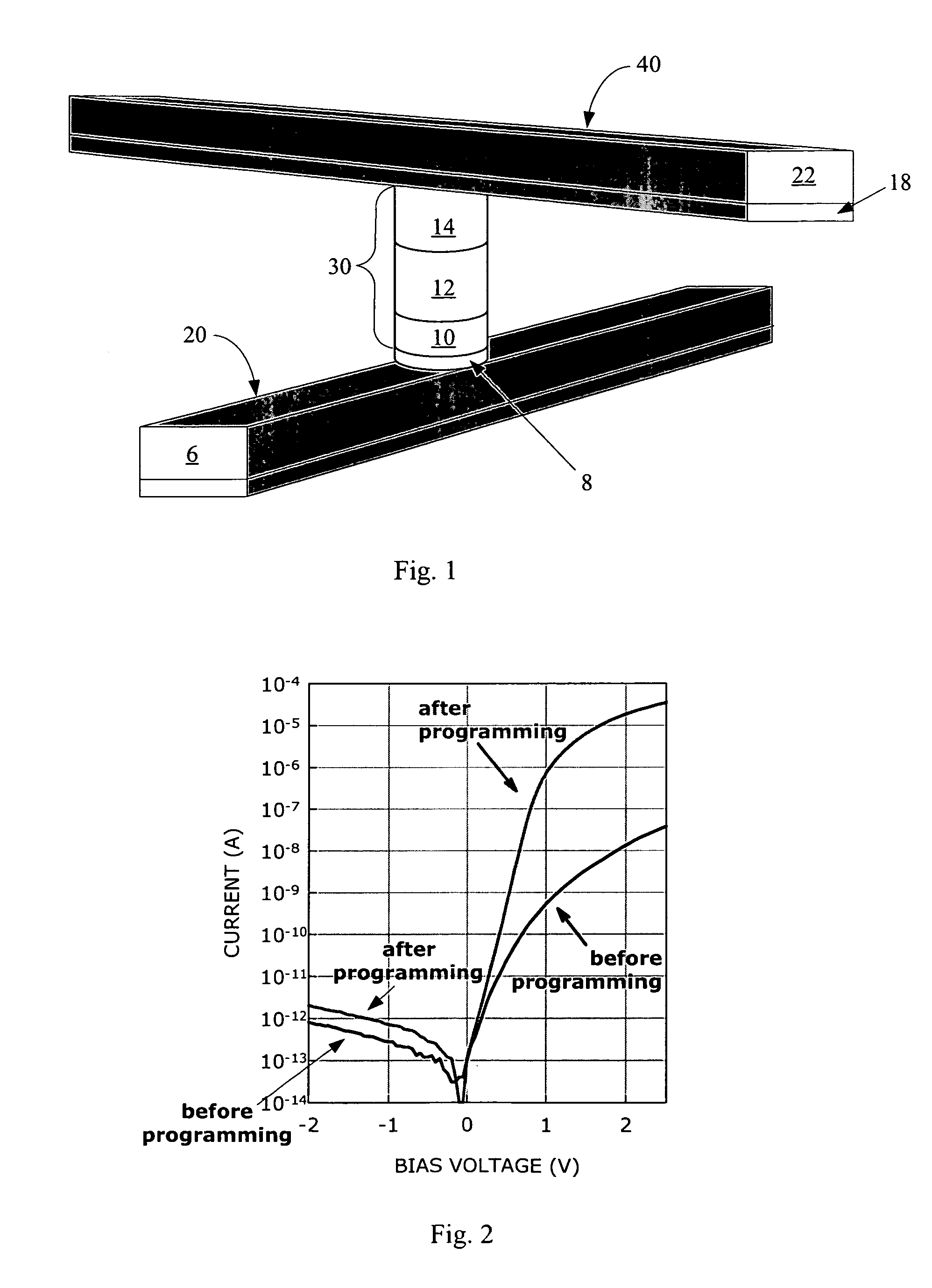 Nonvolatile memory cell operating by increasing order in polycrystalline semiconductor material