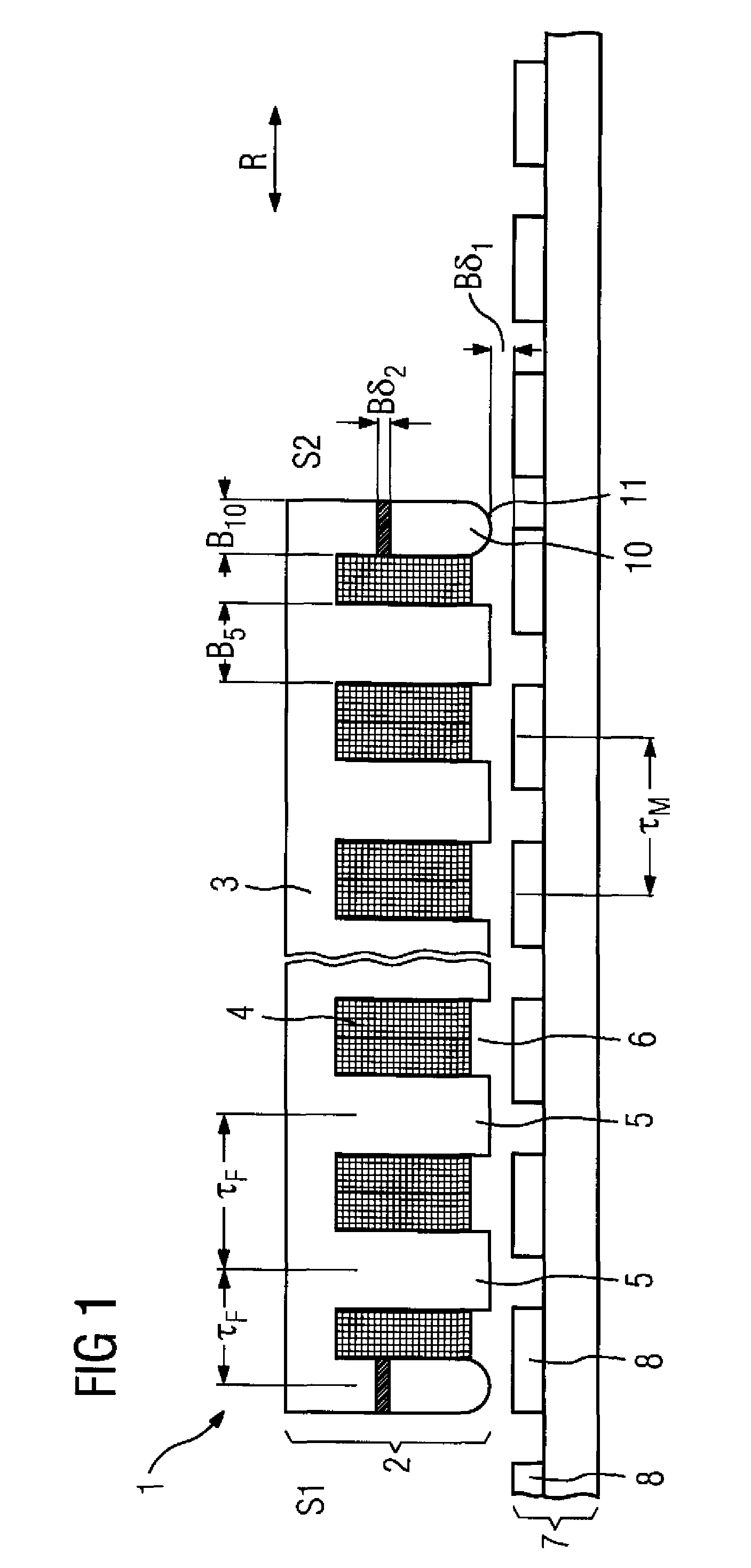 Linear motor with force ripple compensation