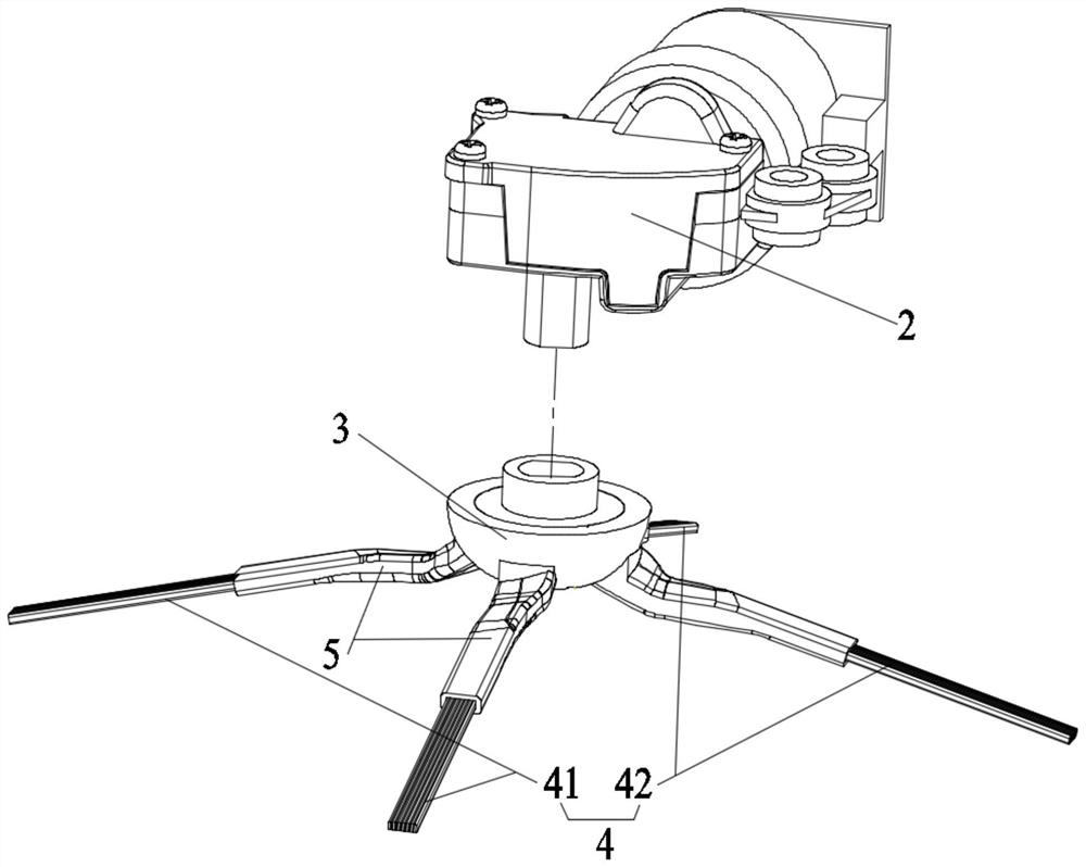 Edge sweeping assembly and cleaning robot