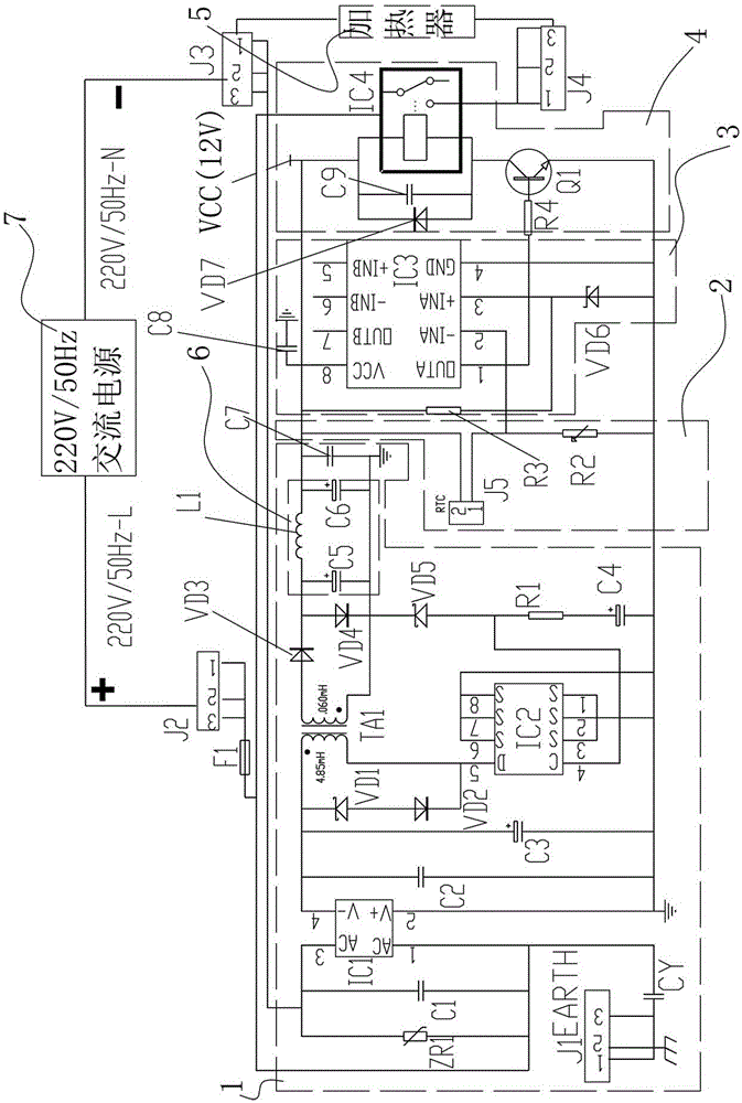 Temperature control system for tap heating