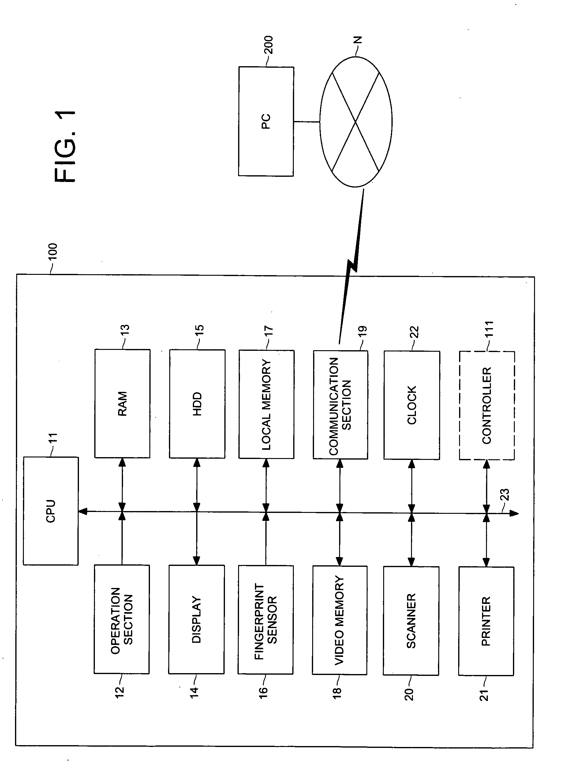 Image forming apparatus and apparatus for personal identity authentication