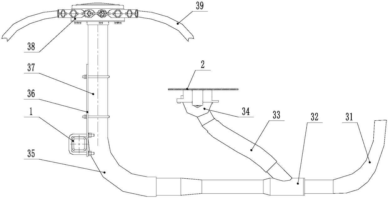 Pneumatic conveying type moss bran planter