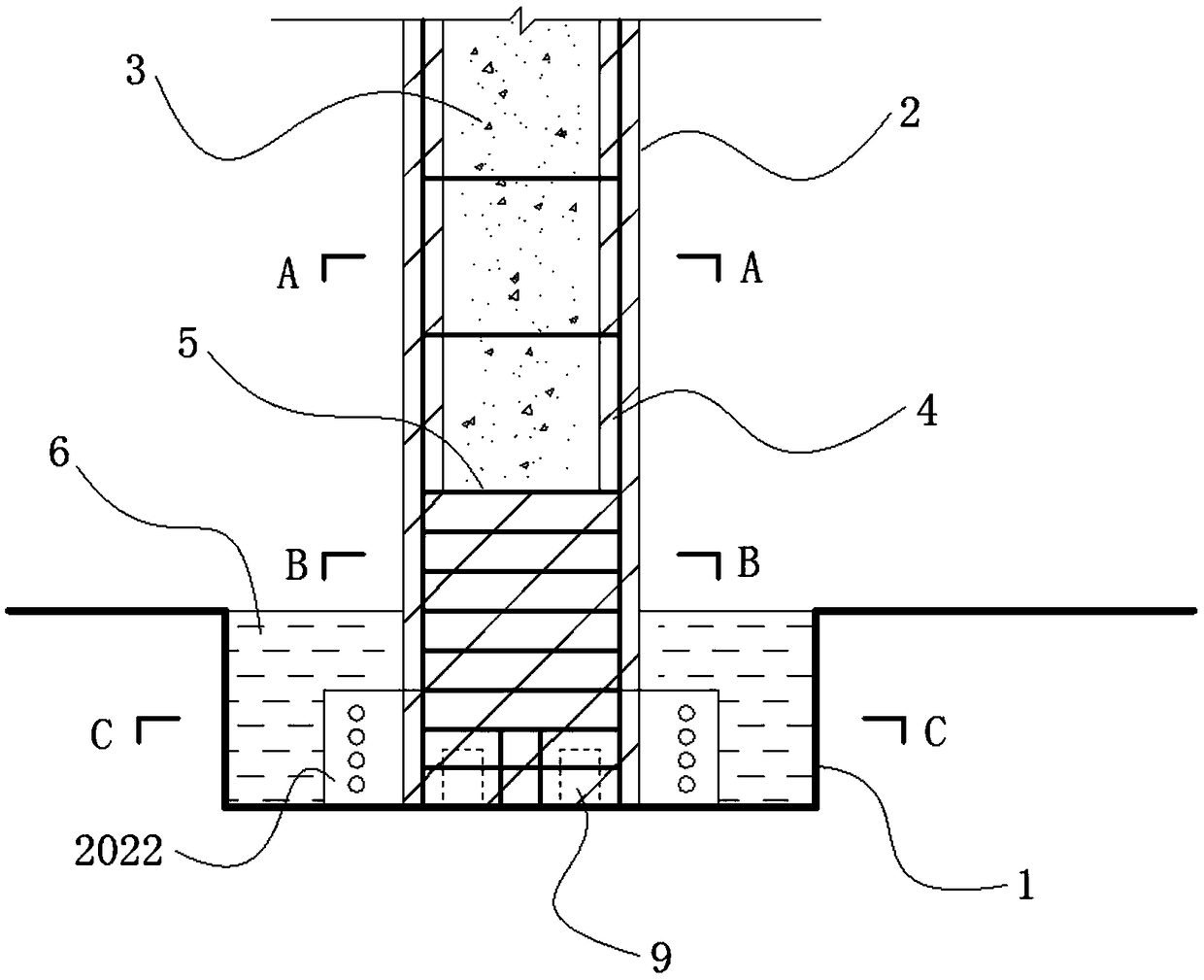 UHPC pipe-concrete prefabricated assembled combined pier with socket joint type connector and construction method of pier