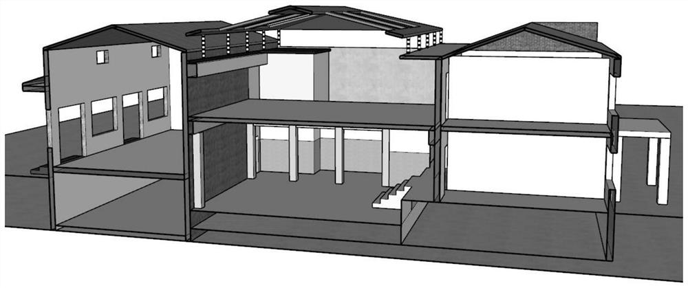 Method for constructing actual earthquake collapse building training facility