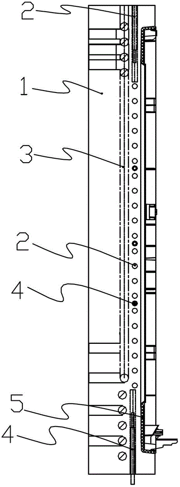 Highlight die and temperature control system thereof