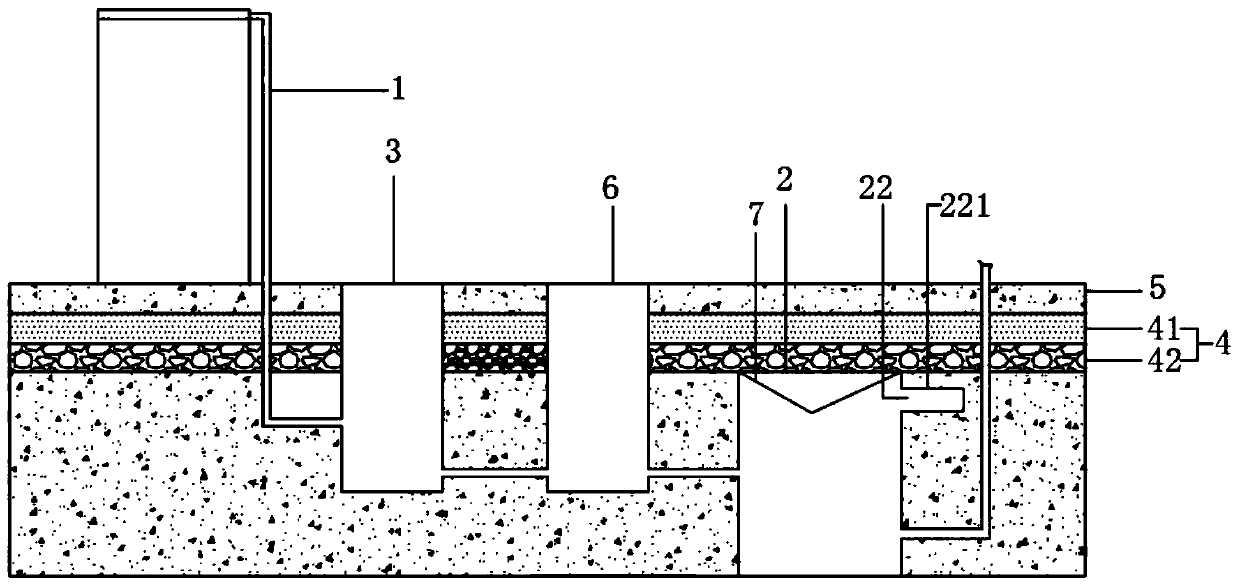 Urban landscape rainwater reservoir system