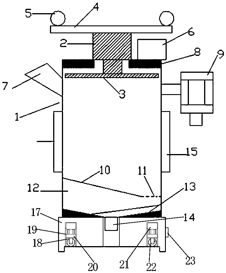 Waste recycling and processing mechanism convenient to move