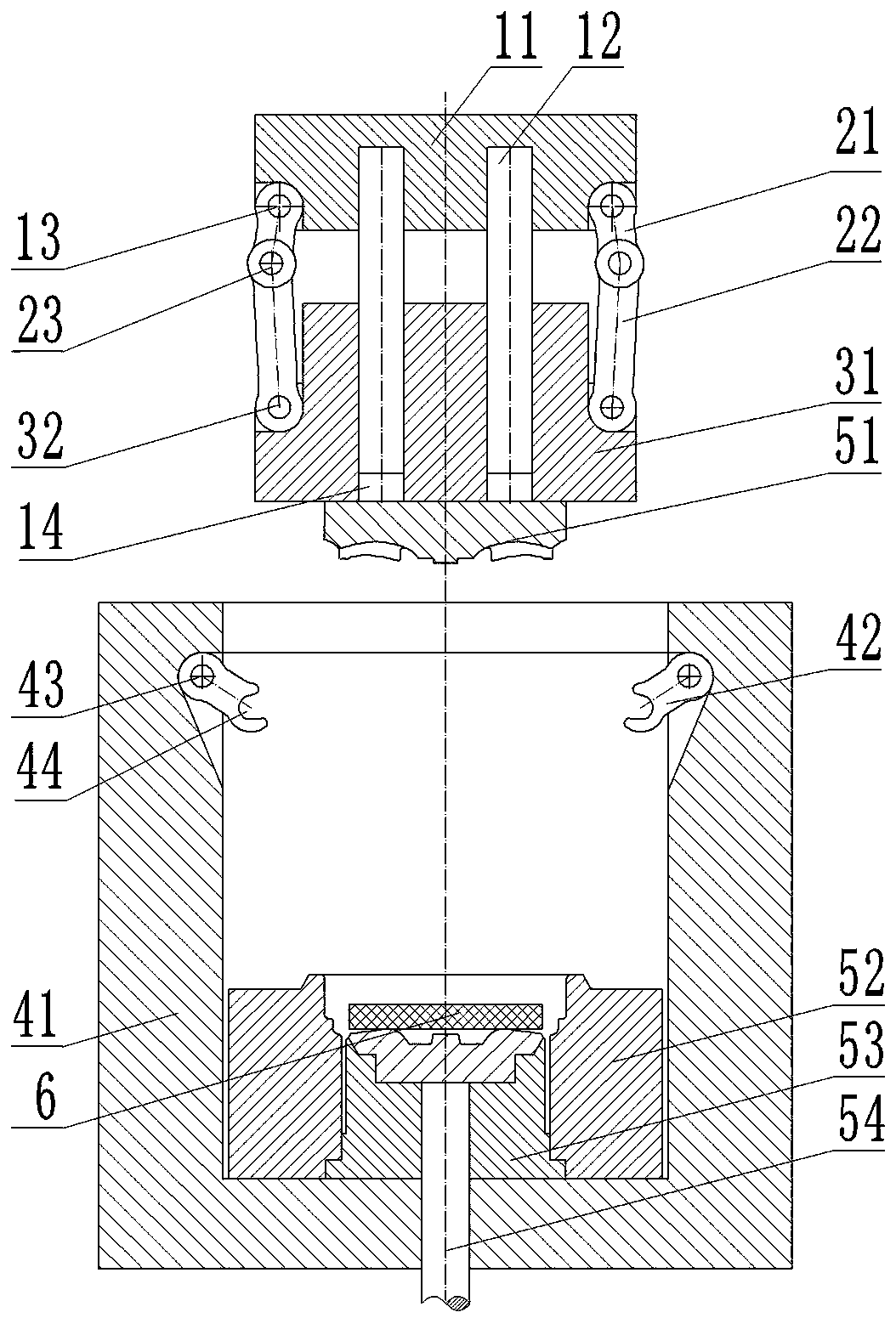 Wheel Hub Forming Device and Its Supercharging Mechanism