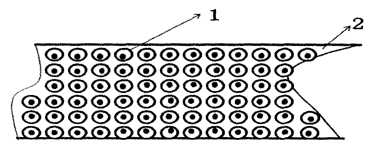 Bubble type flexible non-woven cloth and manufacturing method thereof