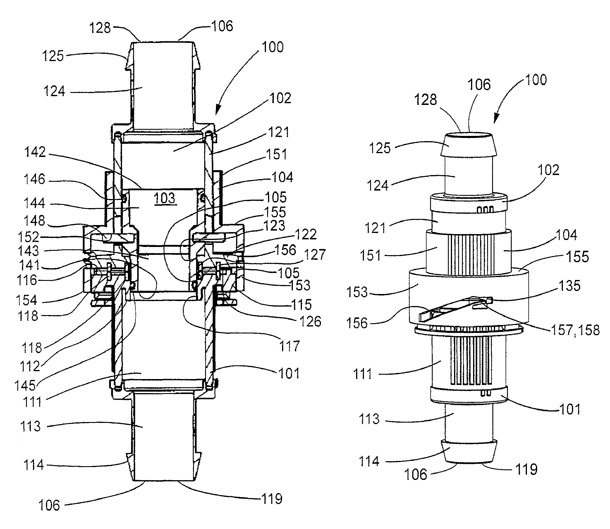 Connector assemblies, fluid systems including connector assemblies, and procedures for making fluid connections